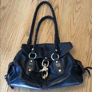 Francesco Biasia Black leather bag.
